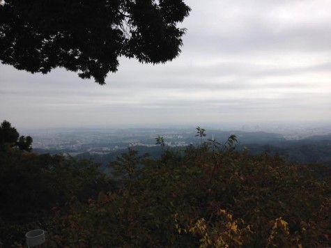 The beautiful view from the summit of Mt. Takao 