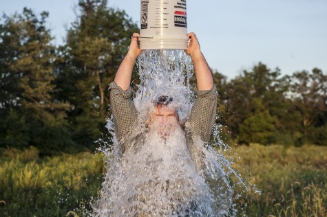 People around the world engaged in the ALS Ice Bucket Challenge