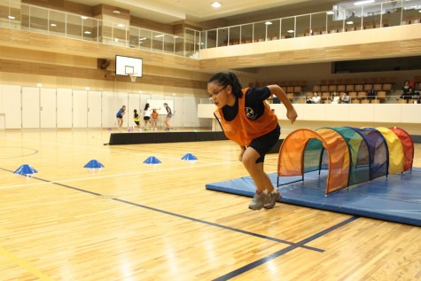 The obstacle courses included tunnels and fun barriers to dodge.