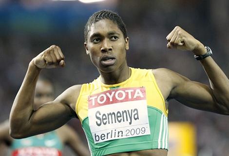 Caster Semenya at the Berlin 2009 World Championships in Athletics. 
