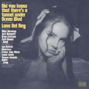 Lana Del Rey's ninth studio album "Did You Know That There's a Tunnel Under Ocean Blvd." Image credit: Interscope