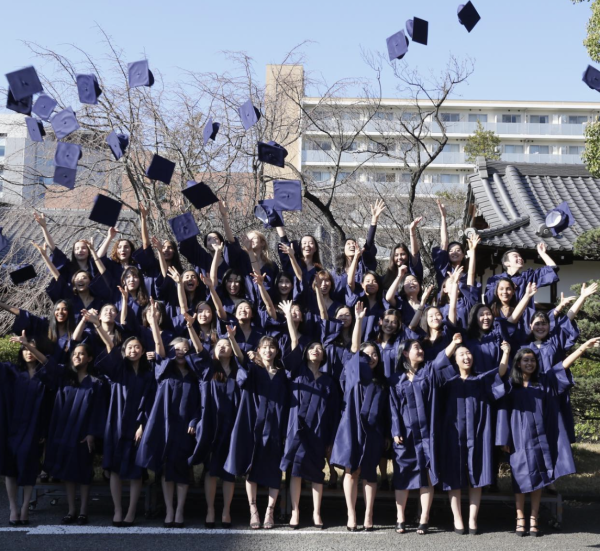 The Class of 2020 smiling brightly for their graduation photo! (Via ISSH Reflections 2019-20)