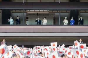 The Japanese Royal Family greeted the Japanese public on the palace balcony on February 23rd, in occasion of the Emperor’s 66th birthday. Credit: Imperial House Household Agency Official Instagram Account 