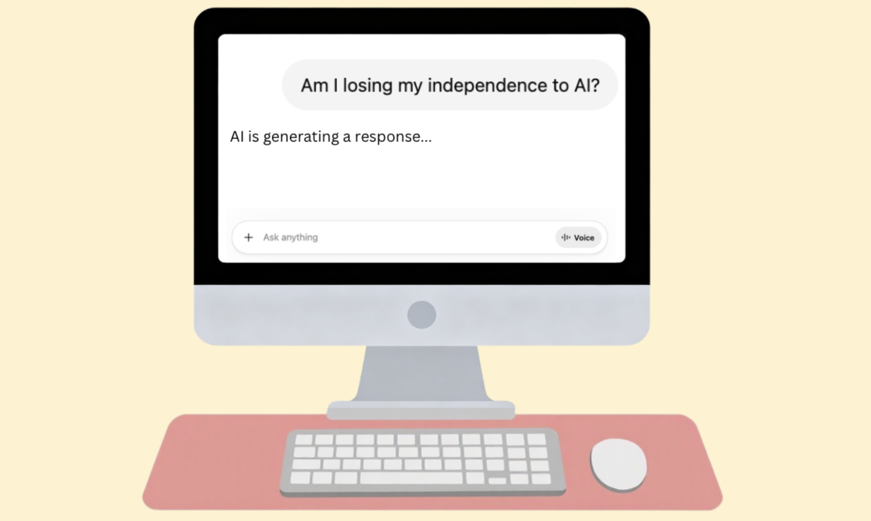 AI dependency weakens human agency. 