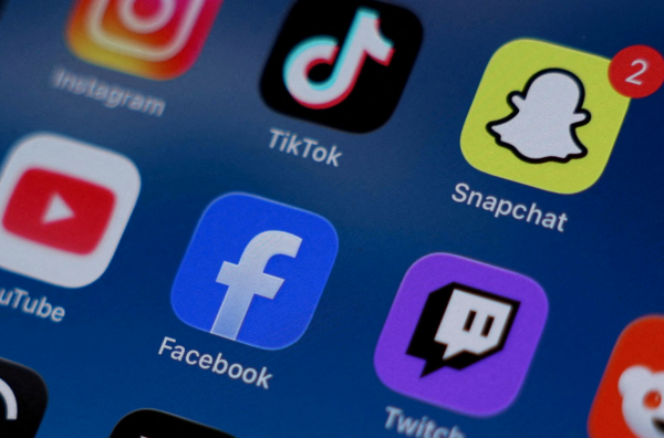 Various addictive social media apps on screen. Credit: Reuters Image